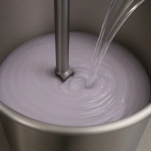 Bild av en blandare som blandar schampo eller balsam